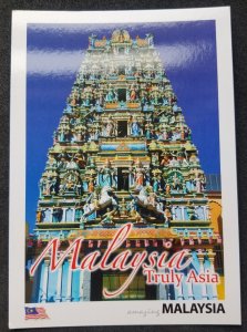 [AG] P187 Malaysia Truly Asian Hindu Temple Worship Tourism (postcard) *New