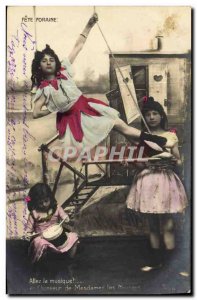 Old Postcard Fete Foraine Children