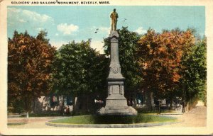 Massachusetts Beverly Soldiers and Sailors Monument 1923
