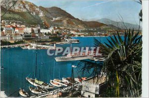 Modern Postcard The Principality of Monaco Monte Carlo seen from Monaco Boat