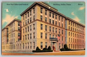 Postcard New Post Office & Federal Building - Dallas Texas