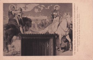 Der Heilige Martin Elisabeth Kinderwallfahrt German Old Painting Postcard