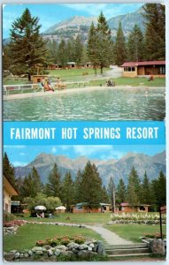 FAIRMONT HOT SPRINGS RESORT, B.C. British Columbia, Canada  c1950s-60s Postcard