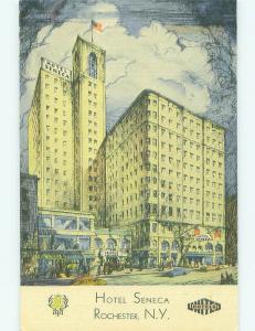 Unused Linen SENECA HOTEL Rochester New York NY hr8268