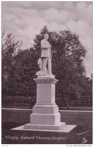 RUGBY, Warwickshire, England, 1900-1910's; Statue Of Thomas Hughes