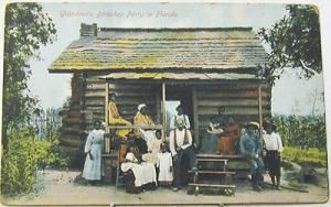 K4180         BLACK AMERICANA     POSTCARD,  \ Grandma' 