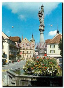 Postcard Modern Sursee Marienbrunnen