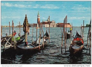 Italy Venezia Gondolas and Isola San Giorgio