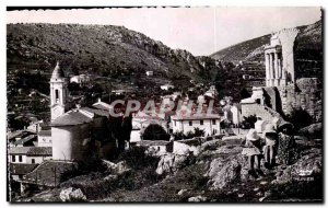 Old Postcard La Cote D & # 39Azur Turbie General view and Trophee d & # 39Aug...