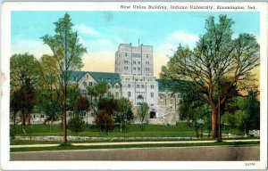 New Union Building Indiana University Bloomington Indiana Postcard