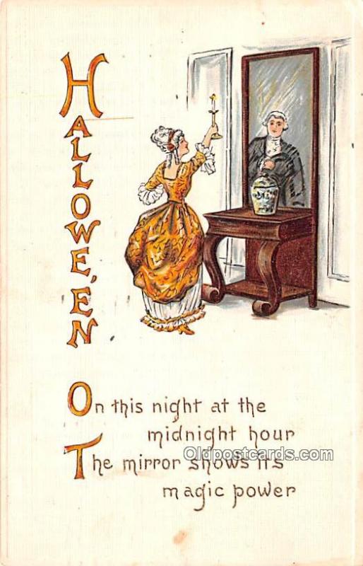 Halloween 1919 light yellowing from age