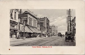 Victoria BC Yates Street Gordon Hotel FG Moody Dentist c1914 Pugh Postcard H33