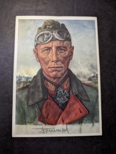 Mint Germany Military Portrait Postcard Field Marshall Rommel