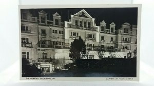 Vintage Postcard The Norfolk Hotel Bournemouth Always at your Service Real Photo