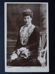 Royal Portrait H.M. THE QUEEN ALEXANDRA - Old RP Postcard by Davidson Bros 1423