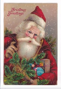 1909 Christmas Santa Postcard, Used, Oregon to North Yamhill, OR (F34704)