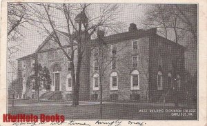 Postcard West Building Dickinson College Carlisle PA