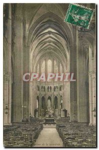 CARTE Postale Old Chartres Interior of the Cathedral
