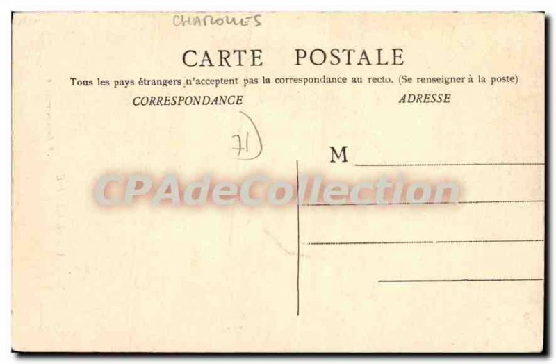 Old Postcard Chalon sur Saone Charollais