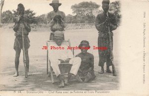 Belgian Congo, Royalty, Chief Kana with Wife and Three Guards, Magis No 94 