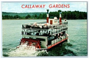 Callaway Gardens Paddlewheel Excursion Boat Pine Mountain Georgia GA Postcard