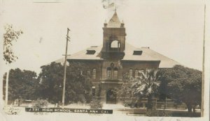 RP; SANTA ANA, California, 1912; High School
