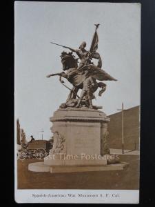 America CALIFORNIA Spanish - American War Monument S.F. Old Postcard by Bardell