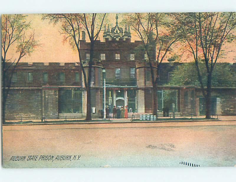 Divided-Back PRISON JAIL SCENE Finger Lakes - Auburn New York NY G4634