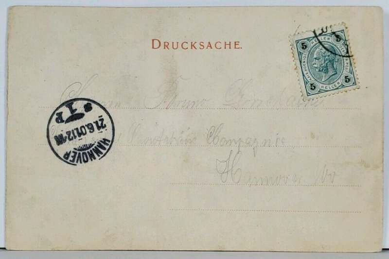German Austria Tirol c1901 to Hannover Germany Postcard K18