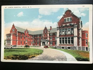 Vintage Postcard 1915-1930 St. Luke's Hospital Utica New York