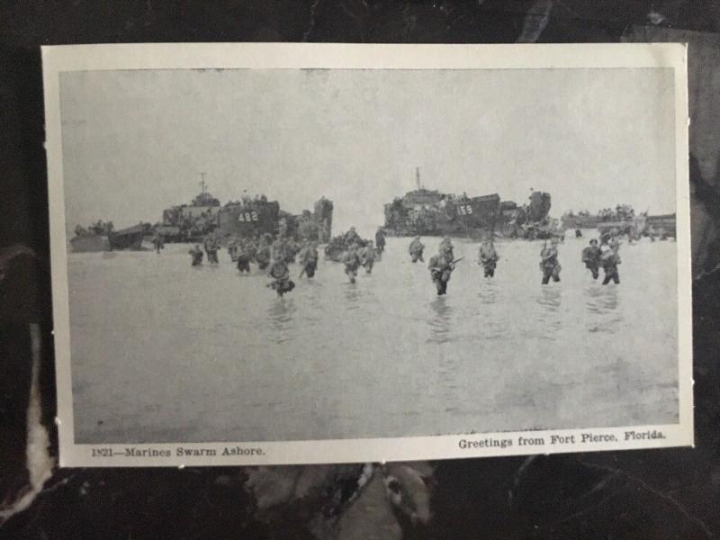 10 Ft Pierce FL US Navy Amphibious Training Base Real Picture Postcards Mint WW2