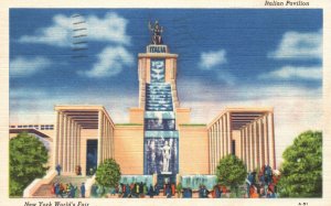 Vintage Postcard 1940 Italian Pavilion New York World's 1939 Fair N.Y.