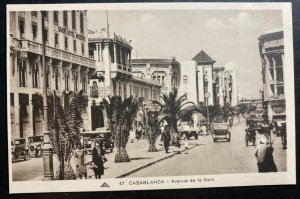 Mint Casablanca Morocco Real Picture Postcard Station Avenue