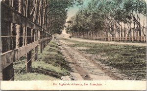 Postcard CA San Francisco Ingleside Driveway Pub. Cardinell Vincent 1911 V207