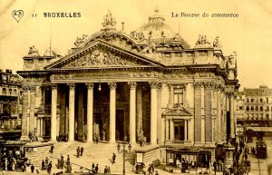 Belgium - Brussells. La Bourse of Commerce (Stock Exchange)