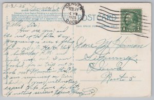 Government Building~State Capitol From Pines In Park Denver CO~Vintage Postcard