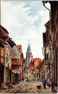 1910s Rear View Godehardi Church Hildesheim Germany Postcard