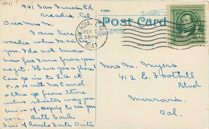 Autos Hotel Hoyt Portland Oregon 1941 Postcard roadside 39