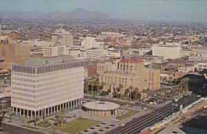 Arizona Phoenix Downtown Aerial View 1966