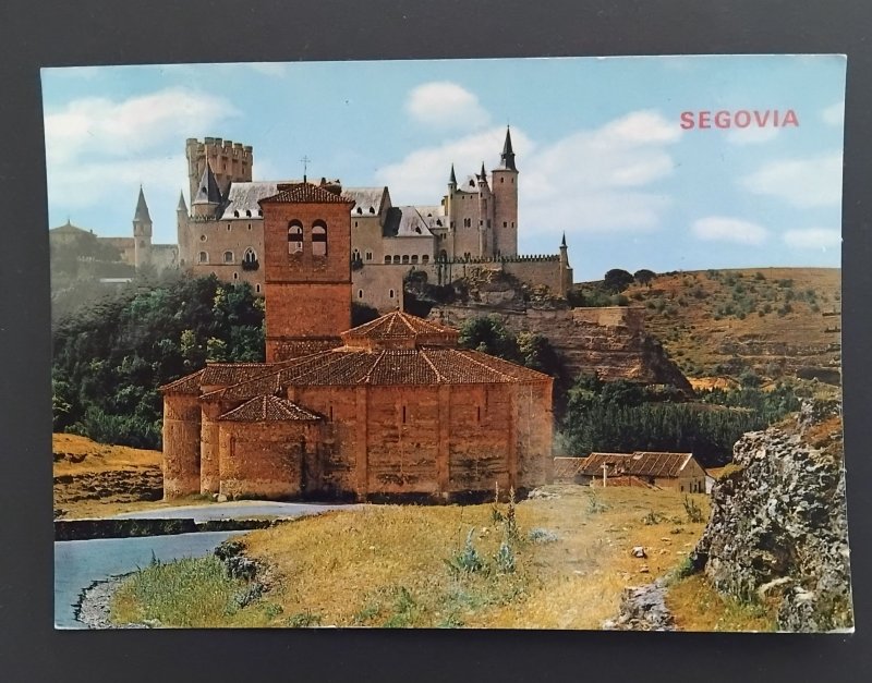 Church of the Templars & Alcazar, Segovia colour postcard