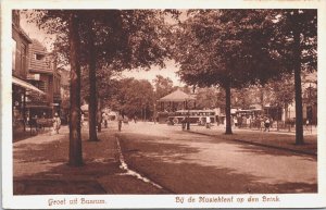 Netherlands Bussum Muziektent op den Brink Vintage Postcard 09.46