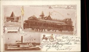 STEAMER STEAMSHIP NANTASKET Multi-View c1910 PC