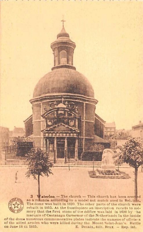 The Church Waterloo Belgium Unused 