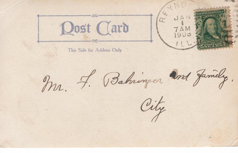 US    PC1202 HAPPY NEW YEAR  1906