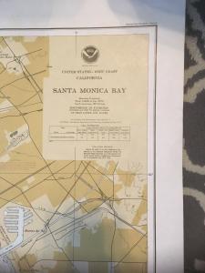Vintage Nautical Map Chart: 18744 Santa Monica Bay 22nd Ed. May 6, 1978