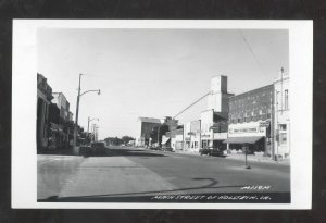 RPPC HOLSTEIN IOWA DOWNTOWN MAIN STREET SCENE IA. REAL PHOTO POSTCARD