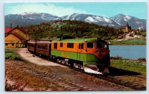 LAKE BENNETT, Canada ~ WHITE PASS & YUKON Railroad Train c1960s Postcard