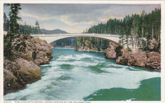 New Concrete Bridge Yellowstone National Park Detroit Publishing