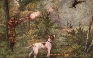 Vintage Postcard 1910s Bagging The Game Man Hunter Animal Hunting New York N. Y.