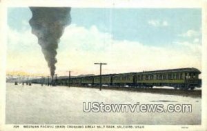 Western Pacific Train, Great Salt Beds - Salduro, Utah UT  